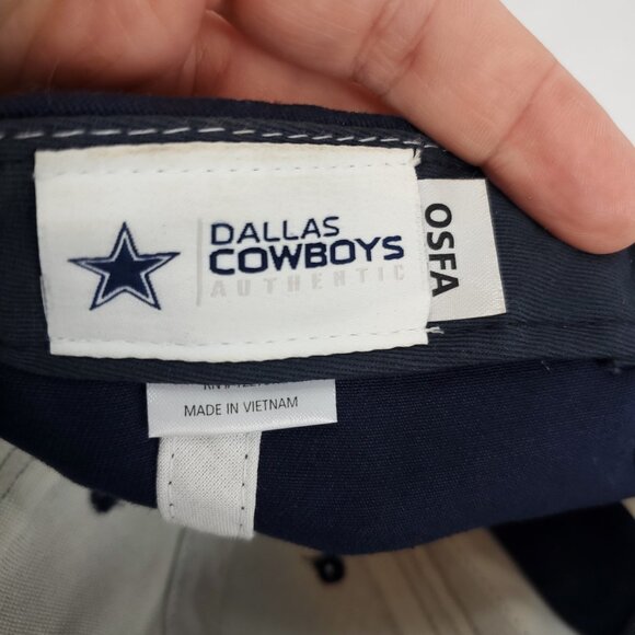 Dallas Cowboys Navy Blue/Grey Embroidered Logo Ball Cap OSFA Mesh - Picture 8 of 11